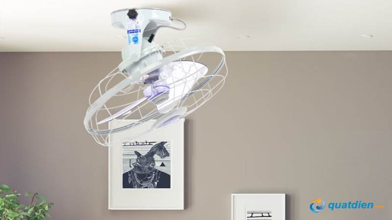 Quạt treo trần phù hợp với phòng khách, lớp học và phòng sinh hoạt chung