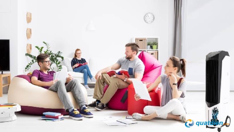 Quạt hơi nước Boss S102 làm mát phòng khách 15–20m²