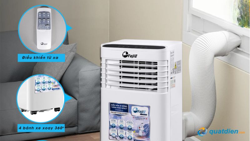 Động cơ GMCC giúp FujiE MPAC7 ít hỏng vặt. 4 bánh xoay 360 độ