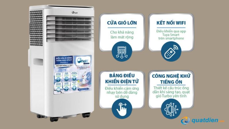 Máy điều hòa FujiE MPAC7 đa chức năng thông minh
