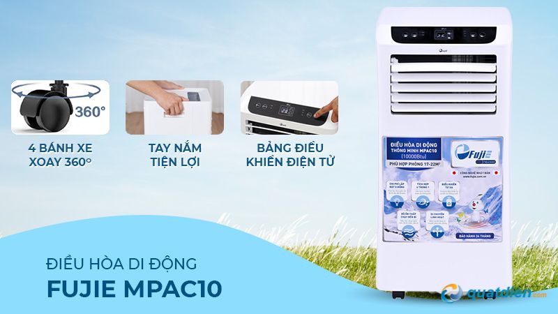 Máy điều hòa FujiE MPAC10 dễ sử dụng