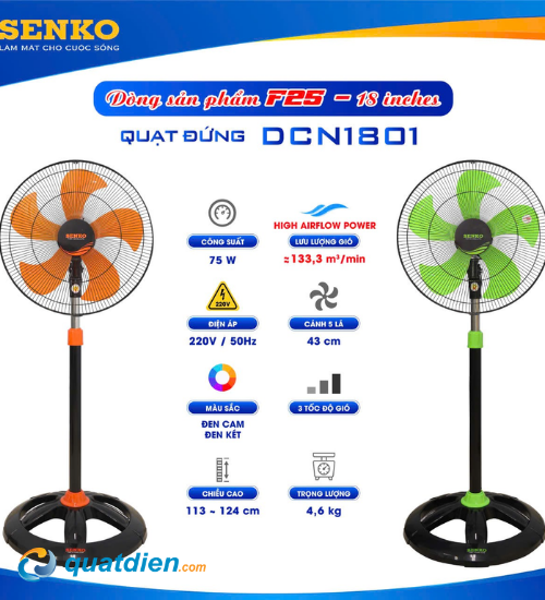 Quạt đứng Senko DCN1801 công suất lớn