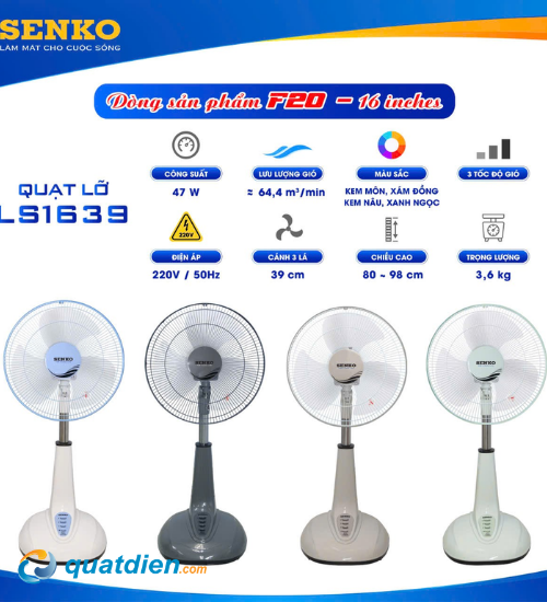 Quạt lửng Senko LS1639