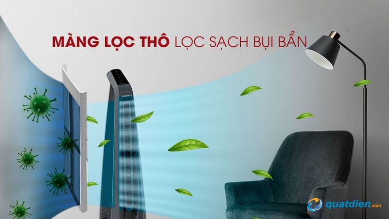 Hỗ trợ lưu thông không khí tốt hơn trong phòng