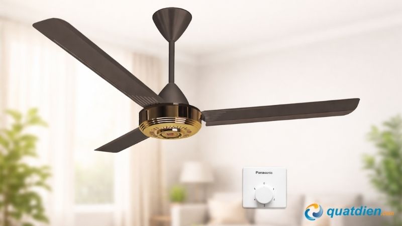 Quạt trần 3 cánh Panasonic F-56NCL-S vận hành bền bỉ, mát và thoáng khí