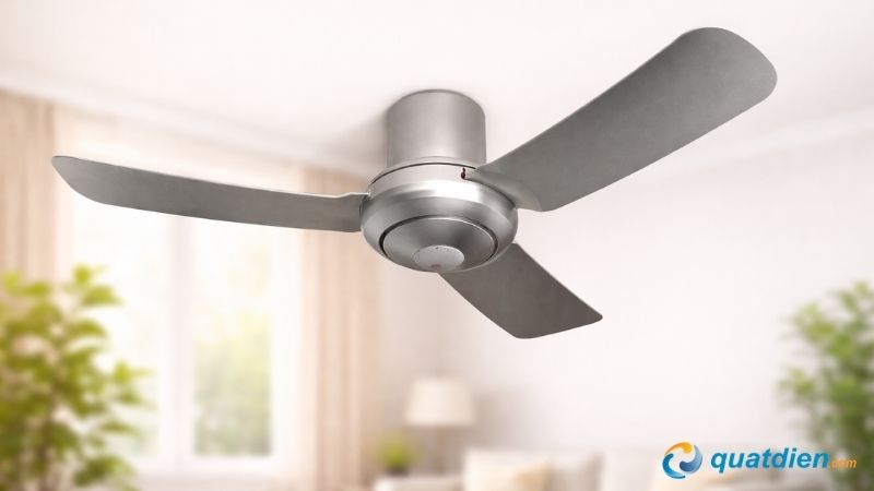 Quạt trần có 3 cánh KDK M11SU phù hợp cho phòng có diện tích bé