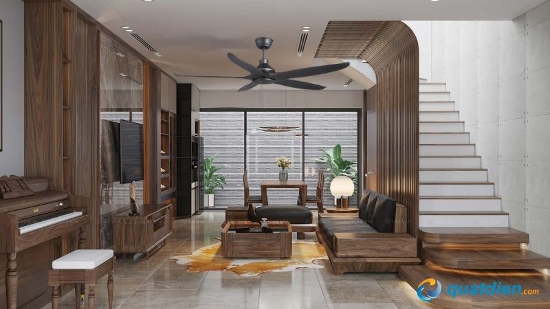 Quạt trần Benny BF-C54HEC 5 cánh phù hợp không gian yên tĩnh