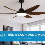 Gợi ý 6+ mẫu quạt trần 6 cánh đẹp, gió mạnh đáng mua