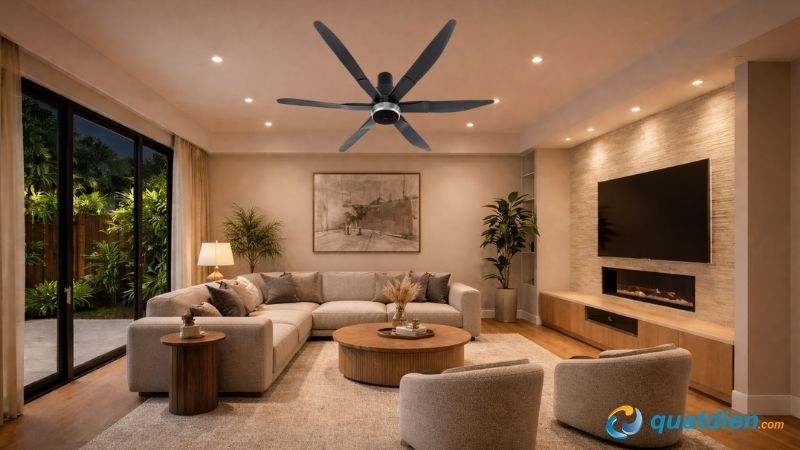 Quạt trần 6 cánh Panasonic F-70ZBP có cảm biến chuyển động thông minh
