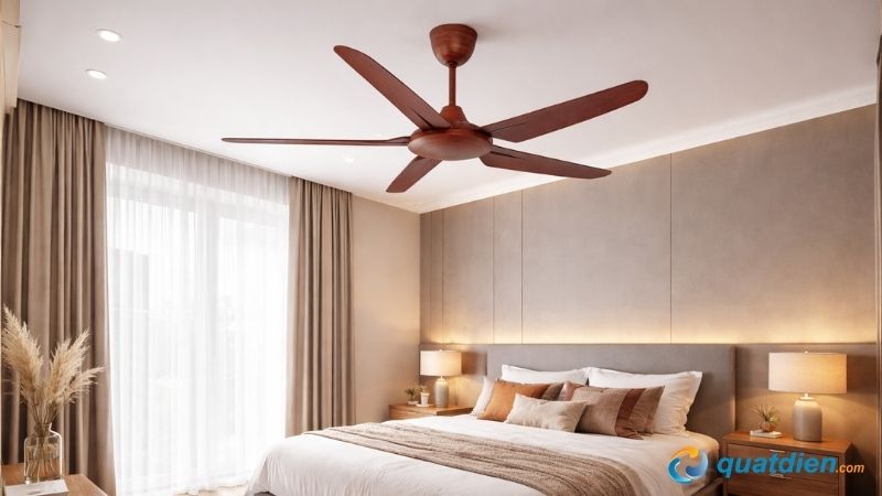 Quạt trần Asia QT05-G giá cả hợp lý với hiệu năng