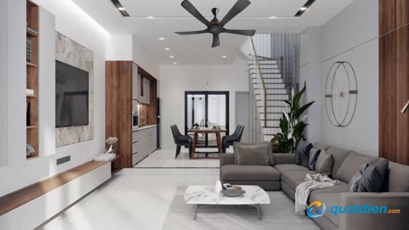 Quạt trần 5 cánh Panasonic F-60DHN công suất lớn điều khiển bằng điện thoại