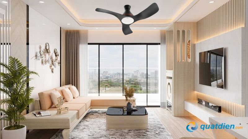 Quạt trần 3 cánh Panasonic F-48DGL cơ chế quay theo nhịp gió