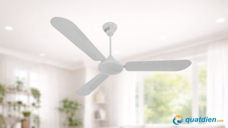 Quạt trần QT-1400N cánh nhôm, điều khiển bằng hộp số hoặc remote