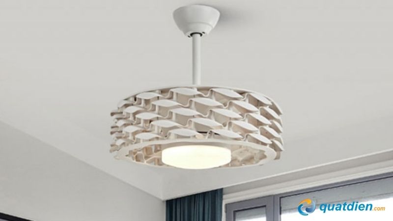 Quạt trần ẩn cánh với thiết kế độc đáo kết hợp đèn LED