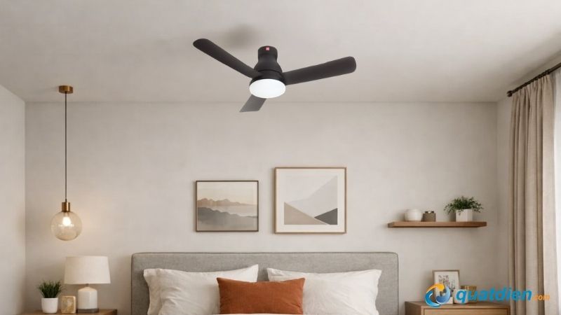Quạt trần đèn KDK U48FP tích hợp đèn chiếu sáng hiện đại