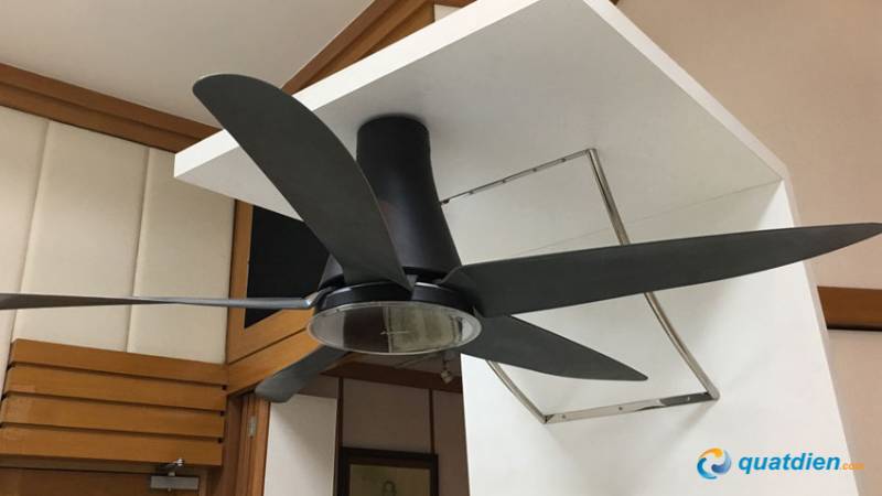 Thiết kế quạt trần Mitsubishi mang lại luồng gió êm cho không gian gia đình