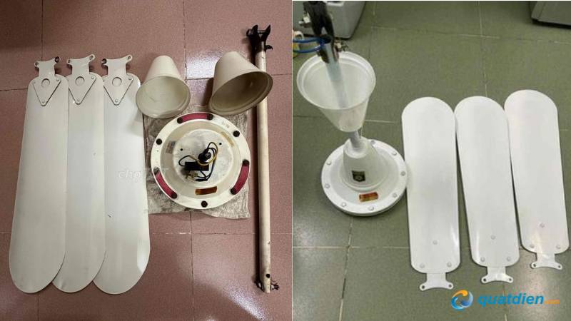 Thiết kế quạt trần đơn giản phù hợp nhiều nội thất