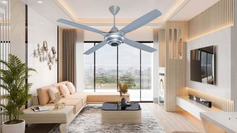 Quạt trần 4 cánh Panasonic F-56MZG-S-S màu bạc