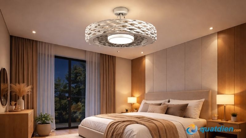 Quạt trần không cánh Benny BF-C73BLS-W decor cao cấp