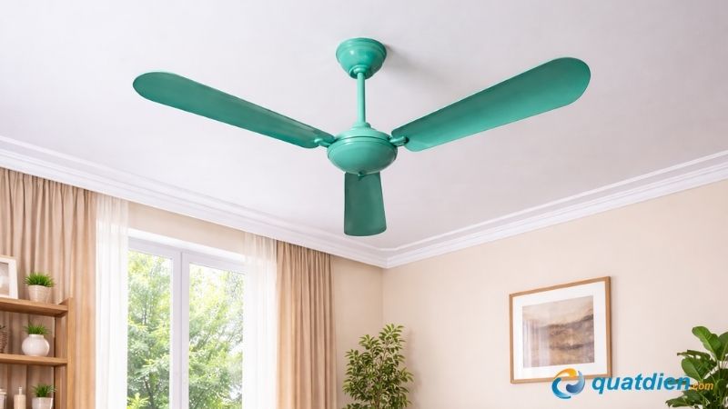Mẫu quạt trần vinawind 3 cánh QT- 1400S với hộp số 5 cấp