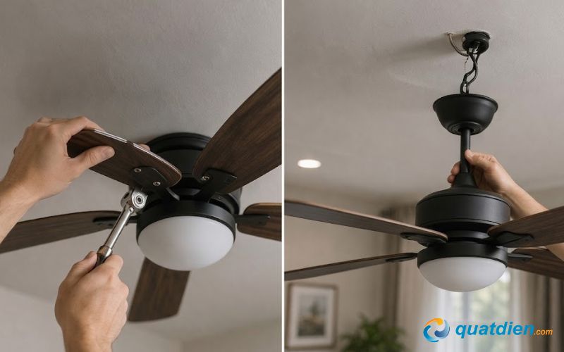 Lắp cánh và kiểm tra khả năng chịu lực