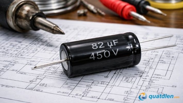 tụ điện nguồn mới đầy đủ thông số của quạt trần Panasonic