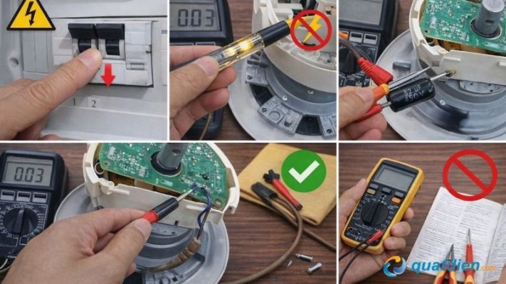 Những lưu ý quan trọng khi sửa chữa quạt trần Panasonic