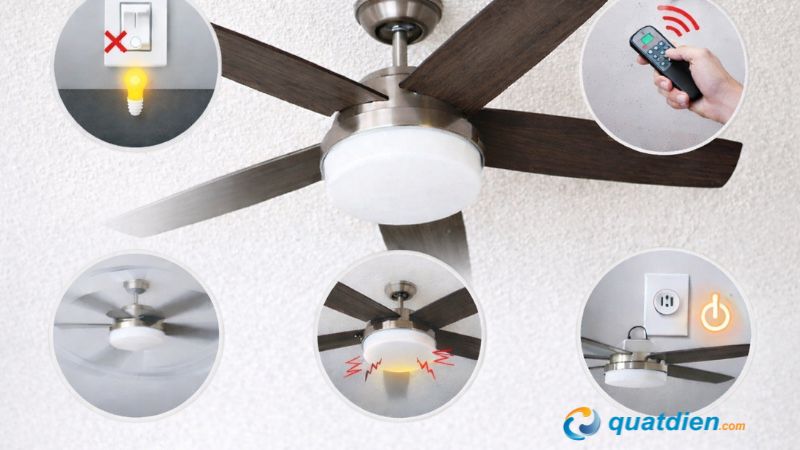 Những dấu hiệu cho thấy quạt trần bị lỗi không hoạt động bình thường