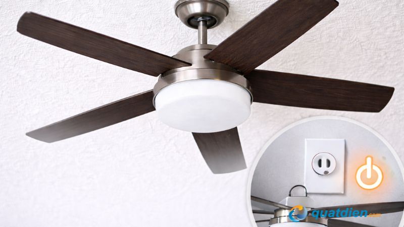Quạt không quay dù nguồn điện vẫn hoạt động