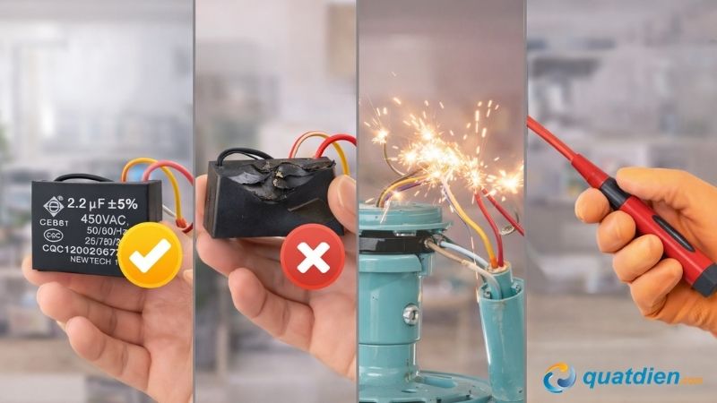 Những lưu ý cần phải biết khi thay tụ điện cho quạt trần