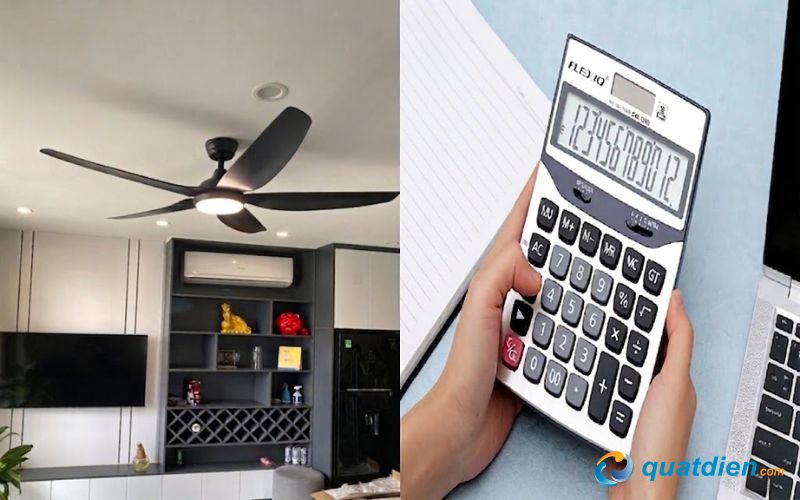 Tính chi tiết tiền điện của quạt trần 