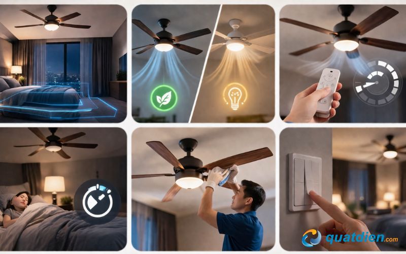 Cách sử dụng quạt trần tiết kiệm điện