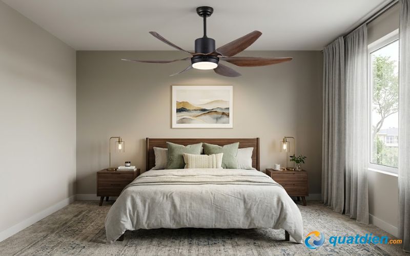 Quạt trần KDK G56DG đảm bảo luồng gió mạnh