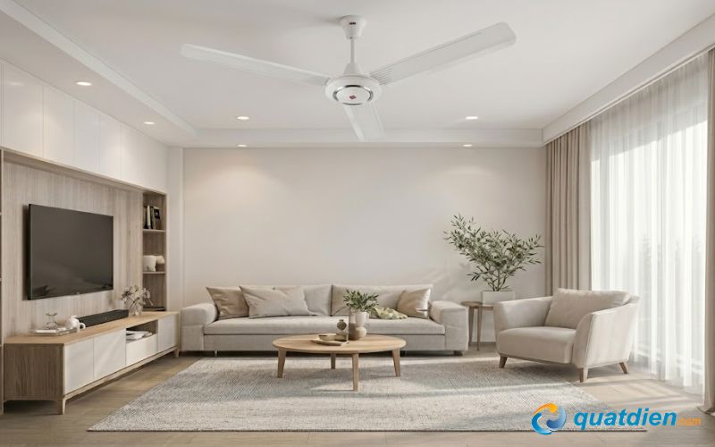 Quạt trần KDK M60XG vận hành êm, bền bỉ