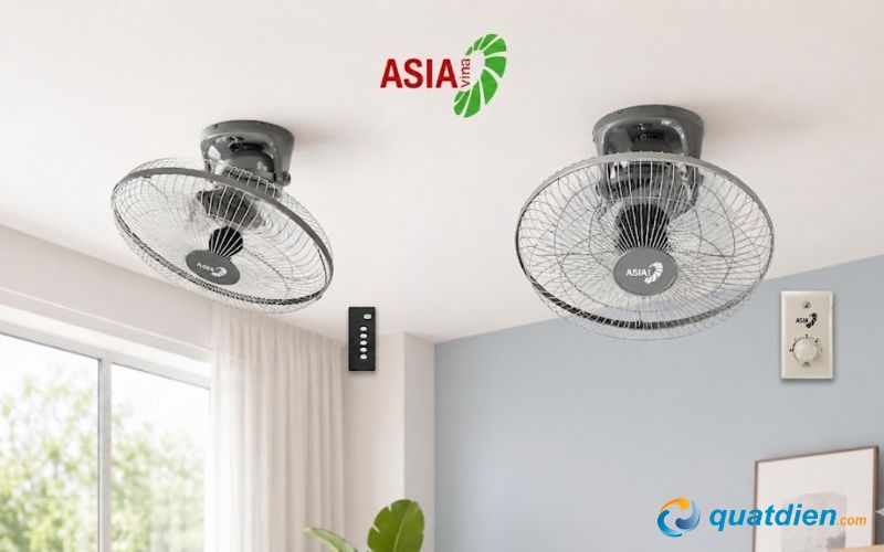 Một số model quạt đảo trần phổ biến của thương hiệu Asia