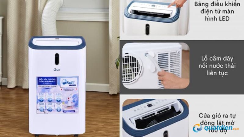 Quạt điều hòa FujiE MPAC12 không gây ồn lớn