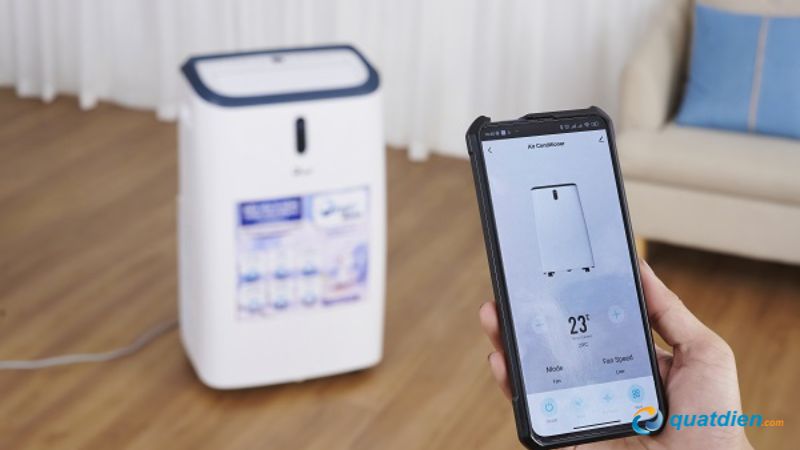 Quạt điều hòa FujiE MPAC12 điều khiển bằng điện thoại qua wifi