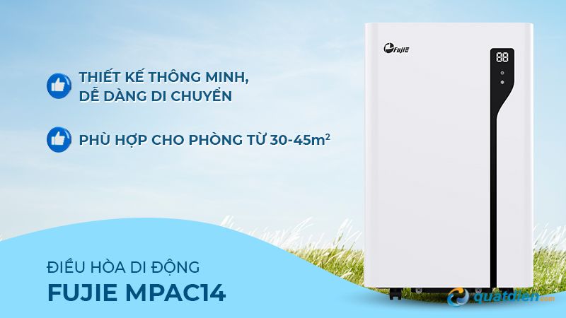 Máy điều hòa FujiE MPAC14 nhỏ gọn dễ di chuyển
