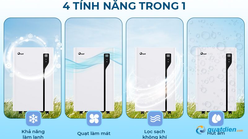 FujiE MPAC14 tích hợp 4 chức năng làm mát đa năng