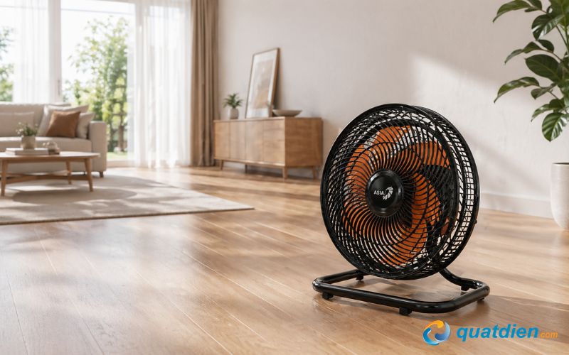 Quạt sàn ASIA VY636892 Đen cam - lưu lượng gió mạnh