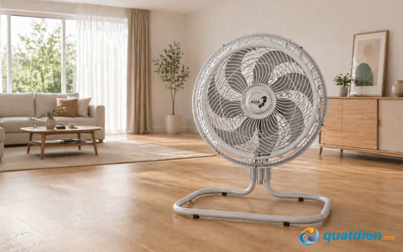Quạt sàn Asia Turbo Max VY646990 thiết kế 7 cánh giảm tiếng ồn
