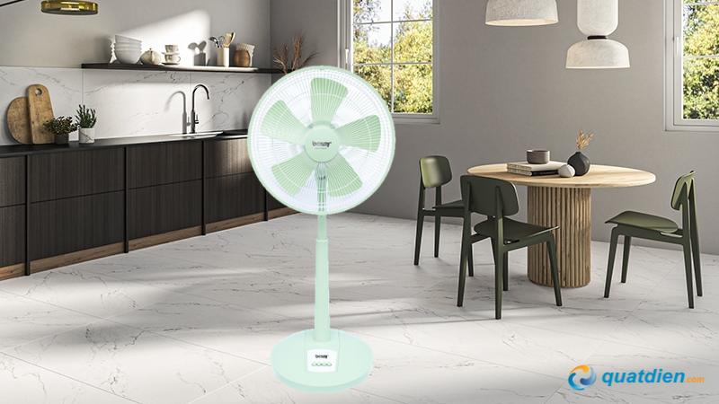 Quạt phù hợp phòng ngủ nhỏ, gió êm dễ chịu