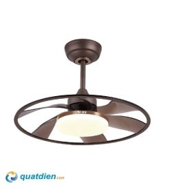 Quạt trần Benny XUFO22T màu nâu chính hãng
