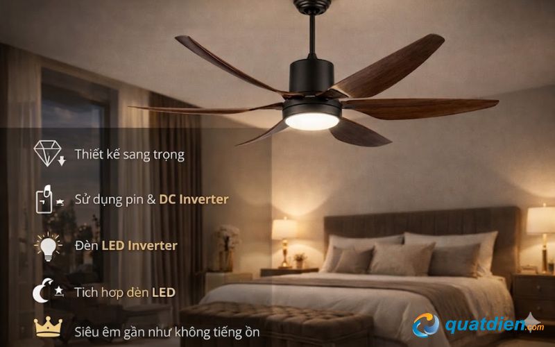 Các đặc điểm nổi bật quạt trần cao cấp dành cho người giàu