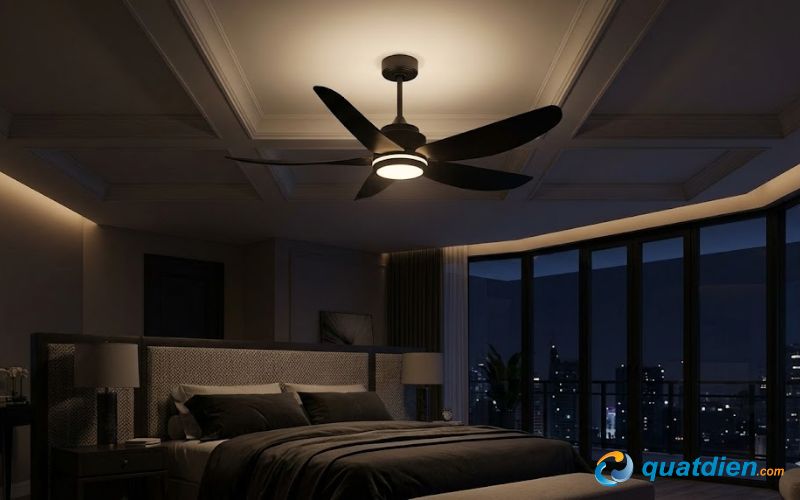Quạt trần Amore Enterno Benny BF-C52LUX B – Động cơ DC, thiết kế 5 cánh sang trọng