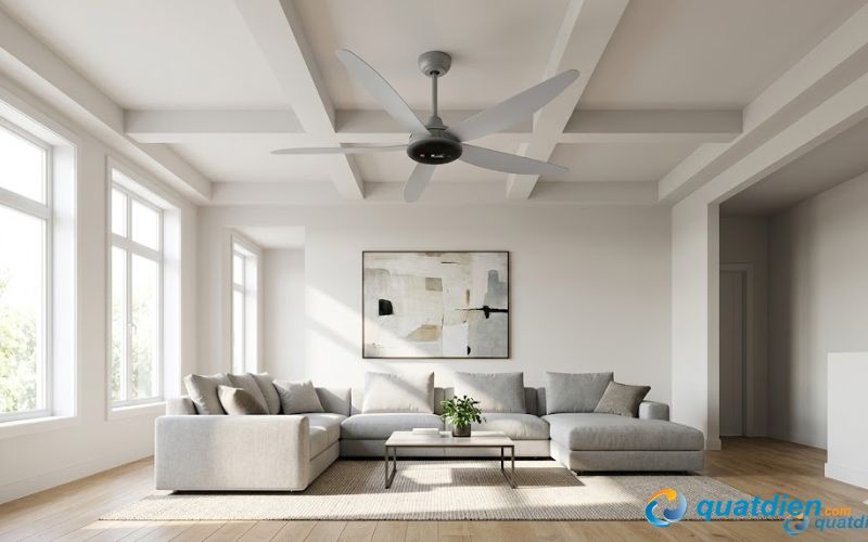 Quạt trần KDK T60AW – 5 cánh 3D, động cơ DC tiết kiệm điện