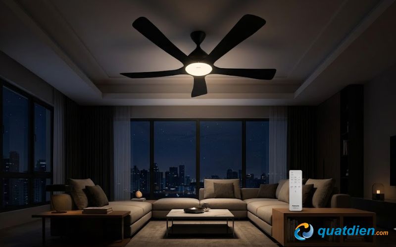 Quạt trần Panasonic F-60DGN – Có đèn, điều khiển qua app