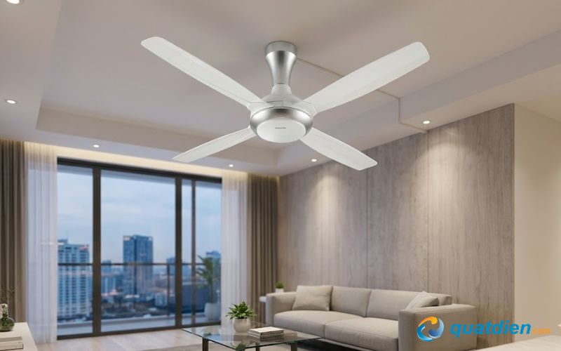 Quạt trần Panasonic F-56XPG-W – Gió mạnh, thiết kế đơn giản dễ lắp
