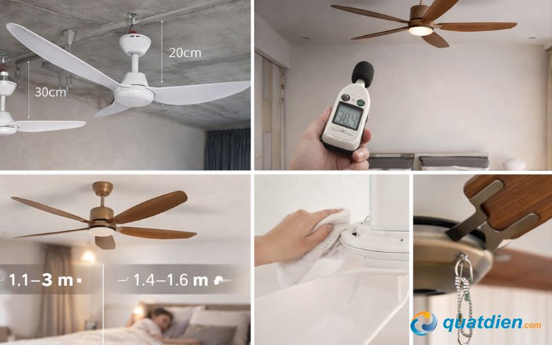 Lưu ý cần biết khi chọn quạt trần cho chung cư 