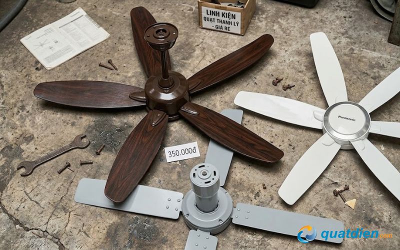 Giá của quạt trần đã qua sử dụng rẻ hơn, tiết kiệm hơn